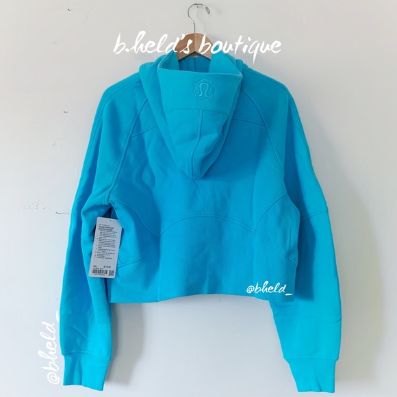 lululemon Scuba Oversized Half-Zip Hoodie in Electric Turquoise Size M/L New NWT - Picture 10 of 15